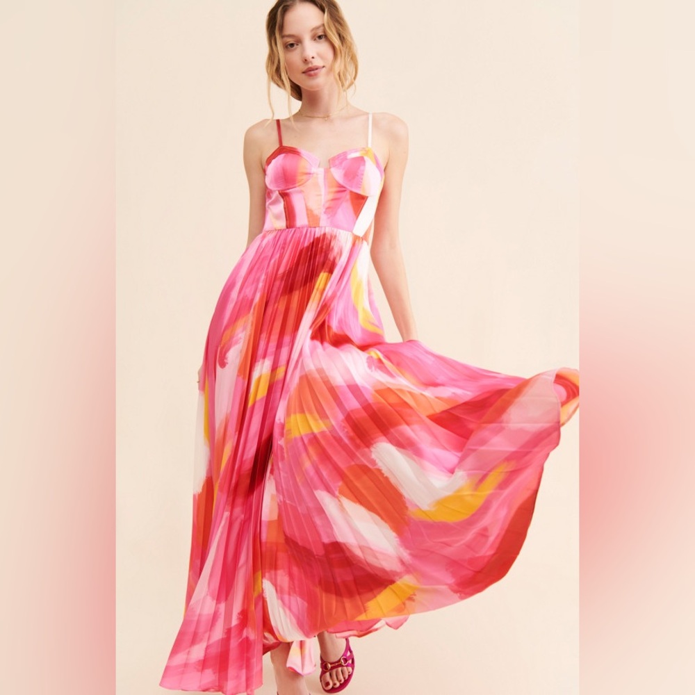 Hutch Mali Pleated Gown